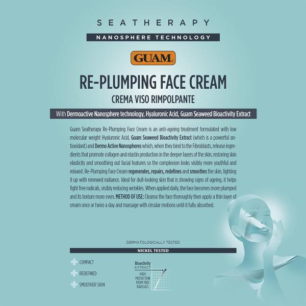 GUAM Seatherapy Gesichtscreme mit Fülleffekt & Anti-Aging | Straffend & feuchtigkeitsspendend | 50 ml
